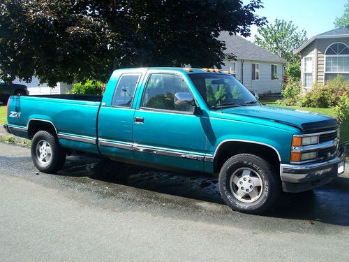 1994 chevy 1500 ext cab z71 4x4 long bed manual 5-speed v8 350 mechanic special