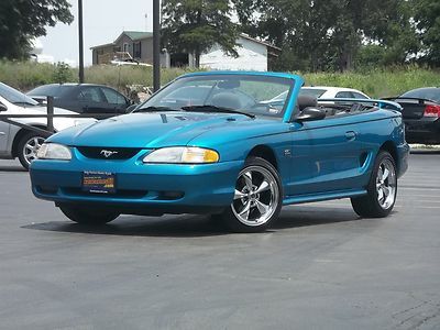 1994 ford mustang gt convertible 5.0 v8 low miles chrome lifetime warranty