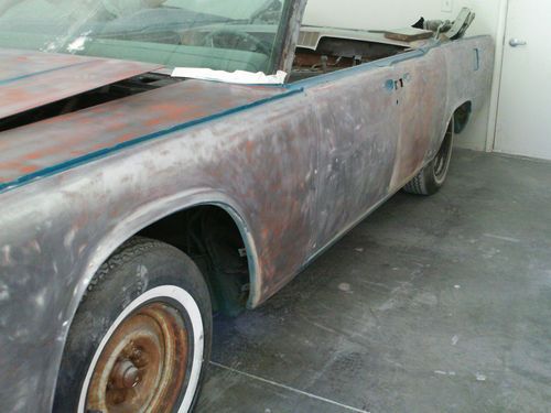 1965 convertible lincoln continental restoration project "complete" no reserve!!