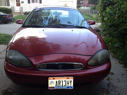 1999 mercury sable ls sedan, red, low miles 107k (fremont, ohio)