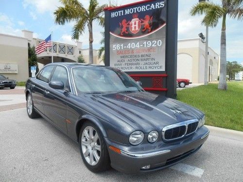 04 jag xj-8 luxury touring s-rare find low 51k miles fla-kept! leather + wood