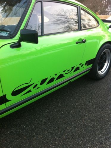 1974 porsche 911 lime green non sunroof beauty