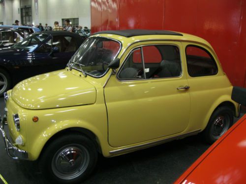 Vintage italian car fiat 500 l 1972 restored as new