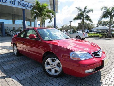 Low mileage acura cl red tan leather sunroof automatic heated seats