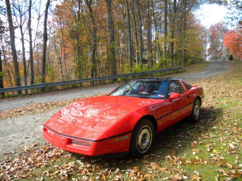 1984 chevrolet red on red corvette