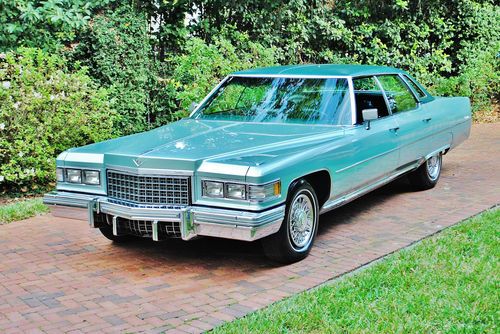 1 owner just 31,308 miles 1976 cadillac sedan deville car is stunning no reserve