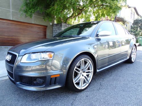 2007 audi rs4 sedan 4.2l 6 speed manual dolphin gray navigation immaculate nr