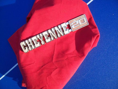Chevrolet "cheyenne 20"  emblem logo badge chevy pick-up