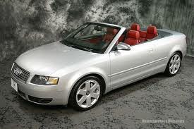 2005 audi s4 cabriolet manual nav powerconvertible silver/red leather