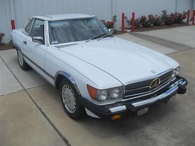 Mercedes 560sl roadster: both tops, low miles, 1 owner, records, super clean !!