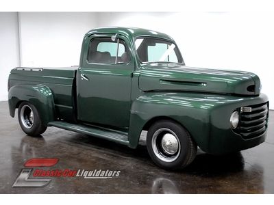 1949 ford f1 pickup 351 v8 c4 automatic pb front disc brakes look at this