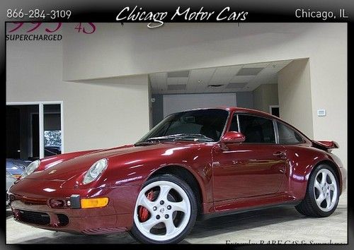 1996 porsche 993 c4s coupe awd tpc supercharged! arena red fully serviced wow!$