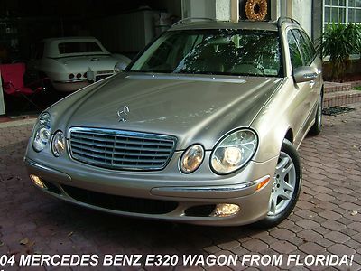 2004 mercedes benz e320 station wagon from florida! one owner, garage kept!