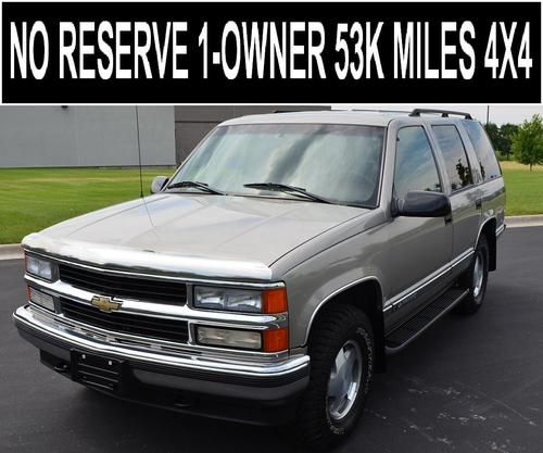 No reserve 4x4 53k miles 1-owner accident free carfax ls 4wd like suburban z71