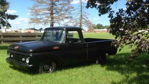 1964 ford custom cab p/u black