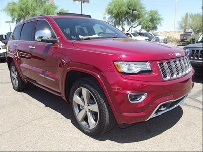 4wd 4dr overland new suv automatic gasoline 5.7l hemi 4x4 mopar leather red jeep