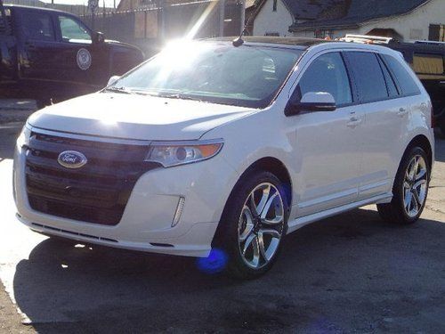 2013 ford edge sport salvage title only 5k miles runs!! loaded wont last l@@k!!