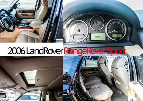 2006 land rover range rover sport hse sport utility 4-door 4.4l black