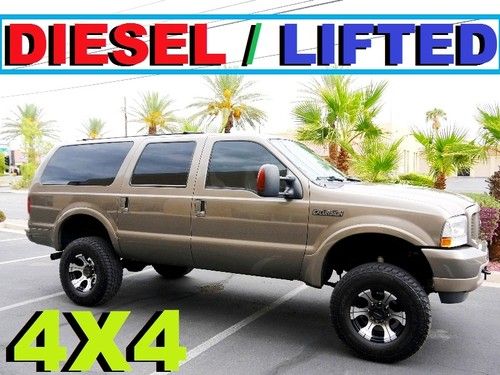 2004 ford excursion limited 4x4 turbo diesel lifted navi bluetooth dvd 3rd seat