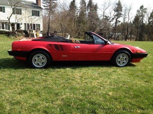 1983 ferrari mondial t cabriolet for sale~only 9987 miles~4 seater~only 2 owners
