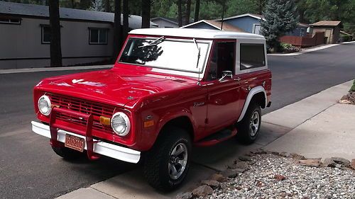 Ford bronco, 1971 restored, fire engine red!!!!
