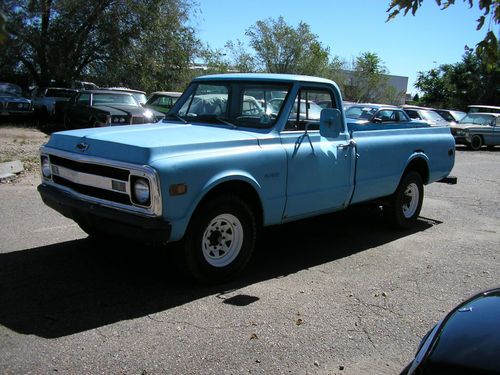 1969 chev c-15 pickup, solid body &amp; frame, runs &amp; drives well@ low reserve!