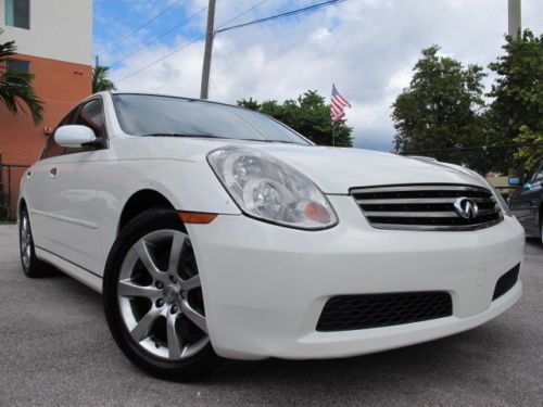 06 infiniti g35 sedan leather sunroof xenons auto extra clean carfax must see