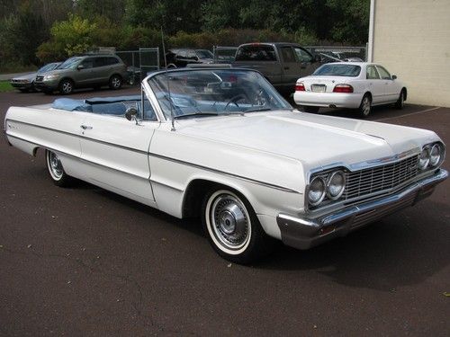 1964 chevrolet impala convertible - 1 owner car - low miles - fantastic 64'!