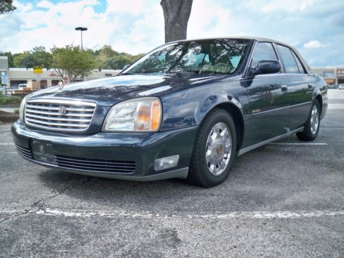 2001 cadillac deville carriage roof leather heated seats chrome $99 no reserve