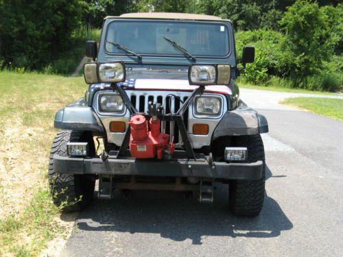 1994 jeep wrangler sahara work/play plow, winch runs super everything works