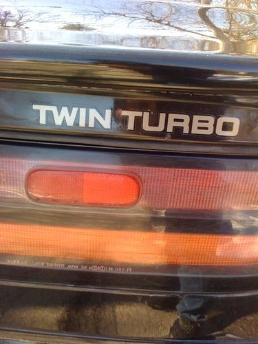 1990 nissan 300zx twin turbo  black on black t-tops
