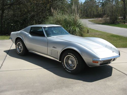 1970 corvette coupe, 350/350hp, 4 speed, original laguna gray
