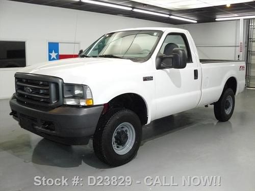 2004 ford f-250 reg cab fx4 4x4 long bed auto tow 72k texas direct auto
