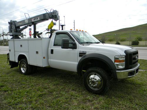 Ford f450 f550 diesel 4x4 mechanics utility service crane truck 6000 lb. venturo