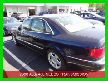 2000 a8l no reserve need trans work or replacement. leather navigation