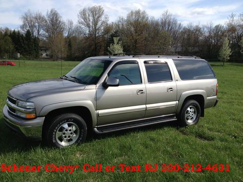 2002 chevrolet suburban 1500 lt 5.3l 4x4 low miles clean leather heated and more