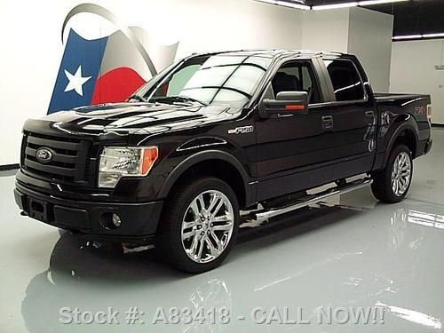2010 ford f-150 4x4 fx4 supercrew blk on blk 22's 44k texas direct auto