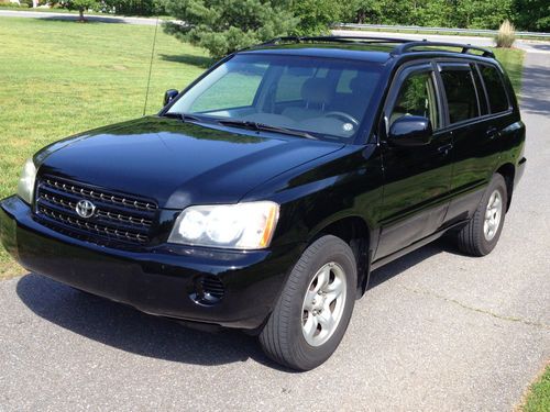 2001 toyota highlander - great mpg's - great condition - no reserve!!!!