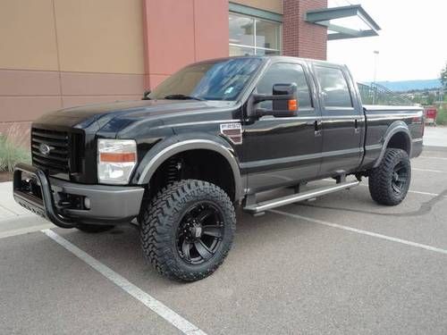 2008 ford f-250 lariat diesel black and gray two tone leather graphite composite
