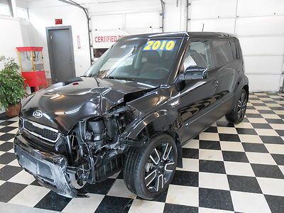2010 kia soul 43k no reserve salvage rebuildable leather sunroof loaded