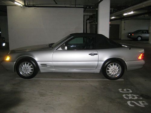 Mercedes 500sl 1997 silver - black