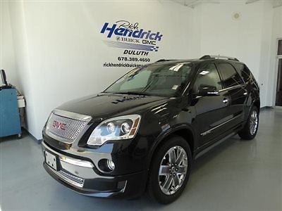 2011 gmc acadia denali awd, low reserve, black, loaded with all the options
