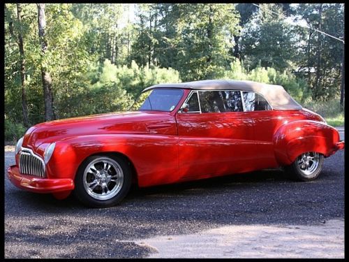 1946 red buick convertible roadmaster custom show car