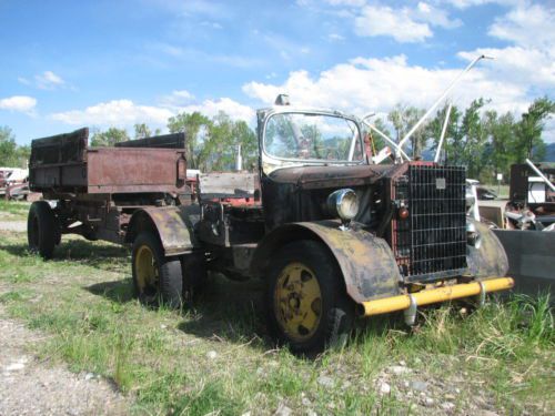 1940 ford ore truck, 1931 model a roadster cowl, fwd grille, caterpillar 60 seat