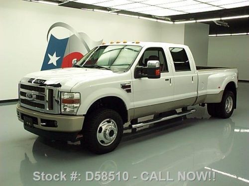 2008 ford f350 king ranch 4x4 diesel dually nav tow 54k texas direct auto