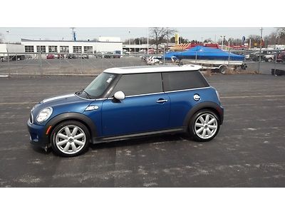 2007 mini cooper s hatchback blue moonroof turbo automatic no reserve low miles