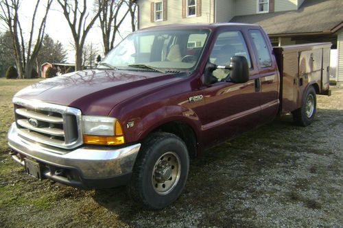 1999 ford f250 xlt super duty   ext cab    8' utility bed