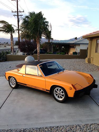 1973 porsche 914/california car/2 owner/matching #'s/original signal orange