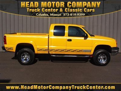 2003 chevrolet 1500 ls auto gas entended cab yellow w/graphics  5.3l v8 mpi ohv