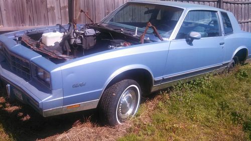 1983 chevrolet monti carlo for parts only no eng/trans no title for parts only